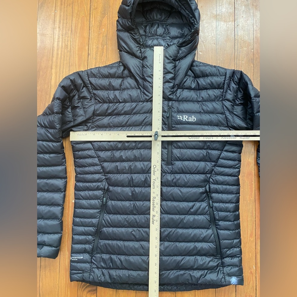 Rab Mens Microlight Alpine Down Hooded Jacket Medium Black - Picture 8 of 10